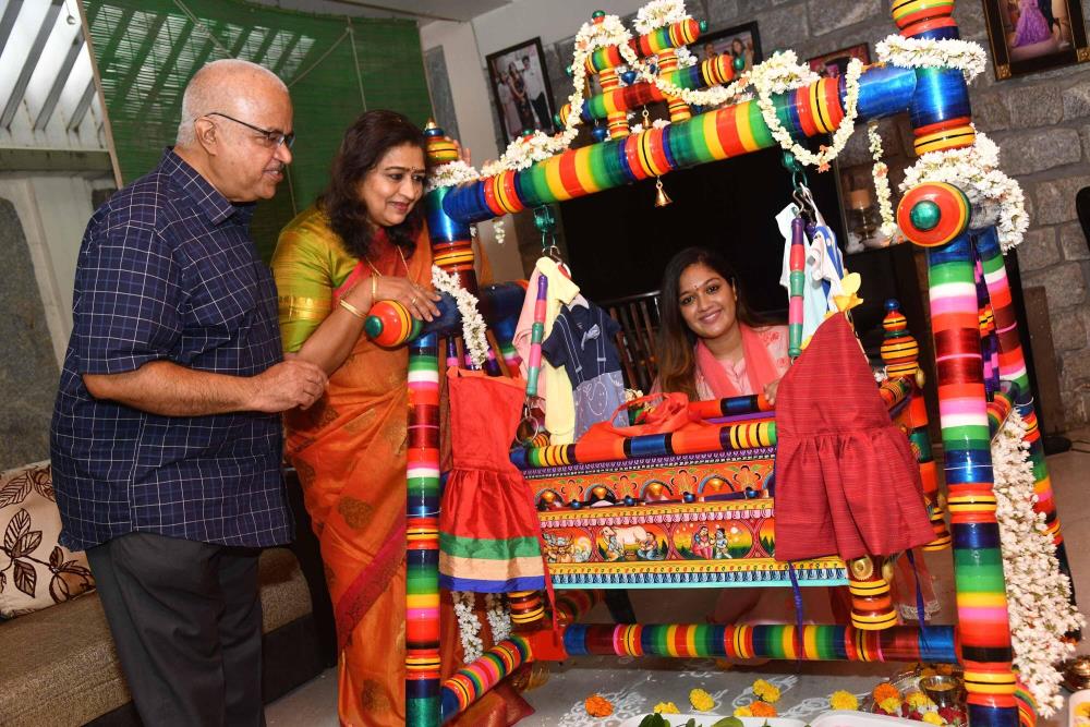 Chiranjeevi Sarja And Meghana Raj’s Son's Cradle Ceremony